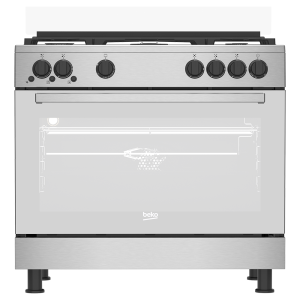 Cuisinière 5 Feux dont 4 Gaz et  1 Wok Beko GGR 15115 DX NS