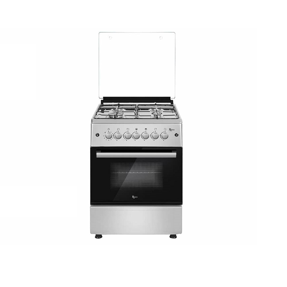 CUISINIERE-ROCH-4FEUX-60X60-INOX-FULL-OPTION