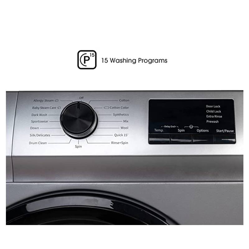 MACHINE A LAVER HISENSE 6KG FRONT-LOAD SILVER WFVB6010MS-3