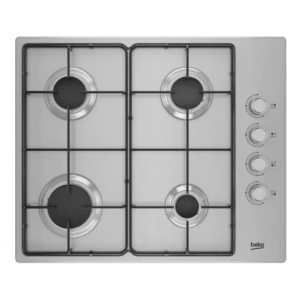 PLAQUE BEKO ENCASTRABLE 60X60 A GAZ SILVER HIGG6412SXL