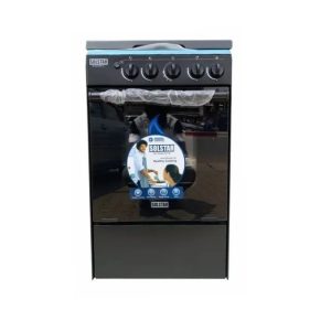 CUISINIERE SOLSTAR 4FEUX 50X50 NOIR SO-112GBKVSS