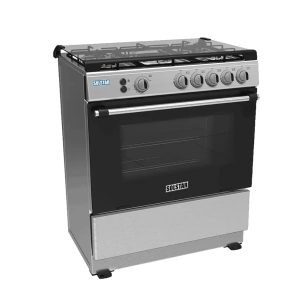 CUISINIERE SOLSTAR 5FEUX 80X60 FULL OPTION SILVER SO-582GGINVSS