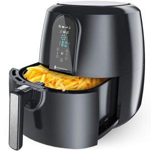 FRITEUSE DECAKILA A AIR DIGITAL 2PIECES 2.2LITRES NOIR KEEC035B