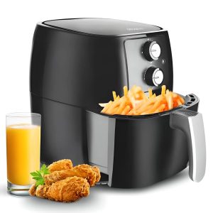 FRITEUSE DECAKILA A AIR MANUEL 2PIECES 4,5LITRES NOIR KEEC038B