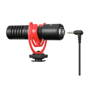 BY-MM1+ Boya Appareil photo Super-Cardioïde Microphone à condensateur avec surveillance de casque, compatible avec appareil photo, caméscope, Android iOS Smartphone - BOYA MICROPHONE BY-MM1+
