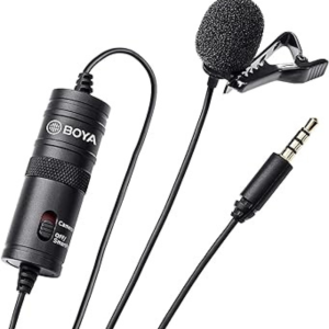 Boya BY-M1 Auxiliaire Microphone cravate 3,5 mm pour Smartphone/Canon/Nikon Noir - BOYA MICROPHONE LAVALIER MICRO CRAVATE BY-M1