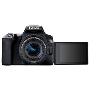 Canon EOS 250D Noir + 18-55 IS STM Noir - Appareil photo Reflex Numérique 24.1 MP - Ecran tactile orientable 3" - Viseur optique - Vidéo Ultra HD - Wi-Fi - Bluetooth + Objectif EF-S 18-55 mm f/4-5.6 IS STM