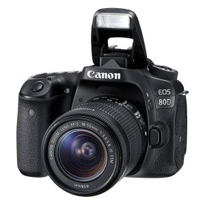 Canon EOS 80D + EF-S 18-55mm f/3.5-5.6 IS STM - Appareil photo 24.2 MP - Vidéo Full HD - Ecran LCD 3" tactile et orientable - Wi-Fi - NFC + Objectif standard
