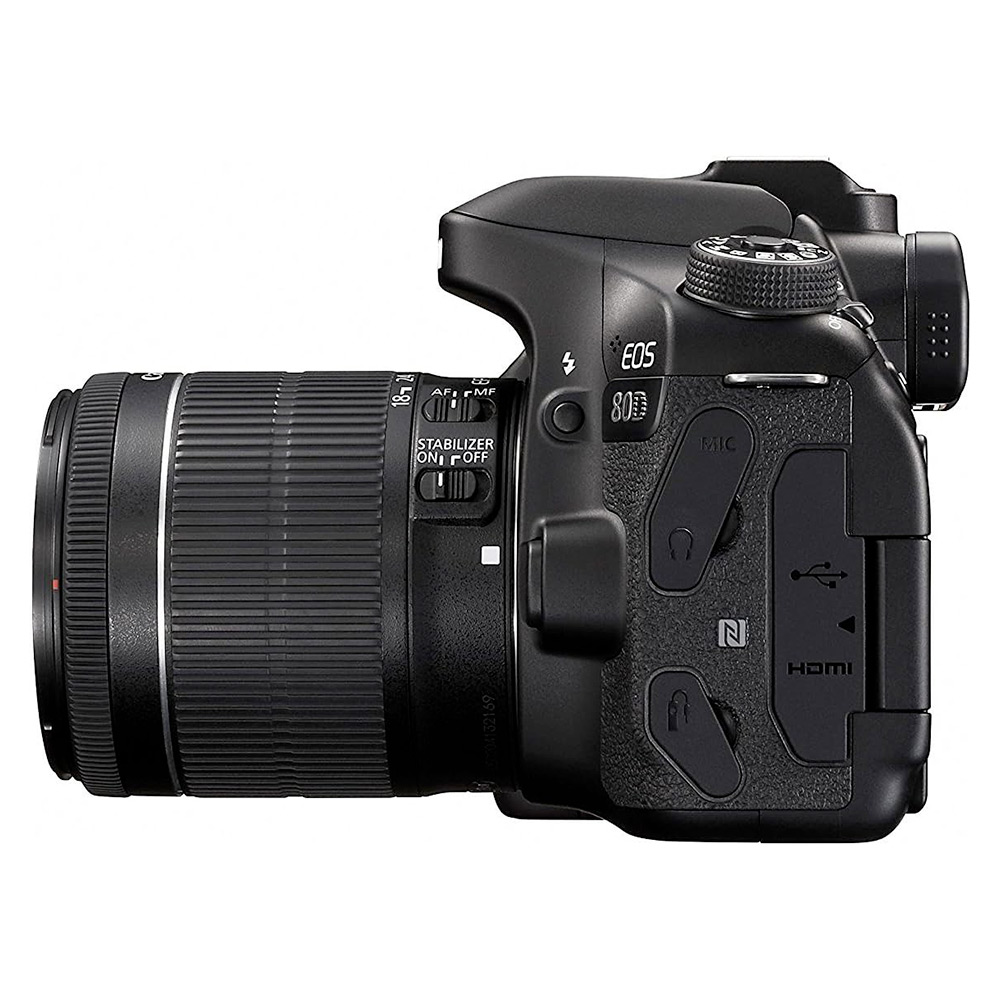 Canon-EOS-80D-+-EF-S-18-55mm-f-3.5-5.6-IS-STM—Appareil-photo-24.2-MP—Vidéo-Full-HD—Ecran-LCD-3′-tactile-et-orientable—Wi-Fi—NFC-+-Objectif-standard4 Canon EOS 80D + EF-S 18-55mm f/3.5-5.6 IS STM - Appareil photo 24.2 MP - Vidéo Full HD - Ecran LCD 3" tactile et orientable - Wi-Fi - NFC + Objectif standard