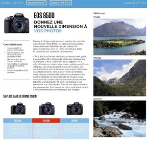 Canon EOS 850D + 18-135mm IS USM - Appareil photo 24.1 MP - ISO 25600 - Vidéo 4K UHD - Ecran LCD 3" tactile et orientable - Wi-Fi/Bluetooth - Objectif 18-135mm f/3.5-5.6 IS USM