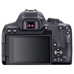 Canon EOS 850D Noir + 18-55 IS STM Noir - Appareil photo 24.1 MP - ISO 25600 - Vidéo 4K UHD - Ecran LCD 3" tactile et orientable - Wi-Fi/Bluetooth - Objectif 18-55 IS STM Noir