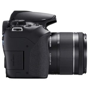 Canon EOS 850D Noir + 18-55 IS STM Noir - Appareil photo 24.1 MP - ISO 25600 - Vidéo 4K UHD - Ecran LCD 3" tactile et orientable - Wi-Fi/Bluetooth - Objectif 18-55 IS STM Noir