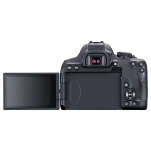 Canon EOS 850D Noir + 18-55 IS STM Noir - Appareil photo 24.1 MP - ISO 25600 - Vidéo 4K UHD - Ecran LCD 3" tactile et orientable - Wi-Fi/Bluetooth - Objectif 18-55 IS STM Noir