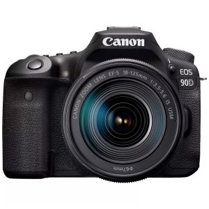 Canon EOS 90D + 18-135mm IS USM - Appareil photo 32.5 MP - ISO 25600 - Vidéo 4K UHD - Ecran LCD 3" tactile et orientable - Wi-Fi/Bluetooth + Objectif EF-S 18-135mm IS USM f/3.5-5.6