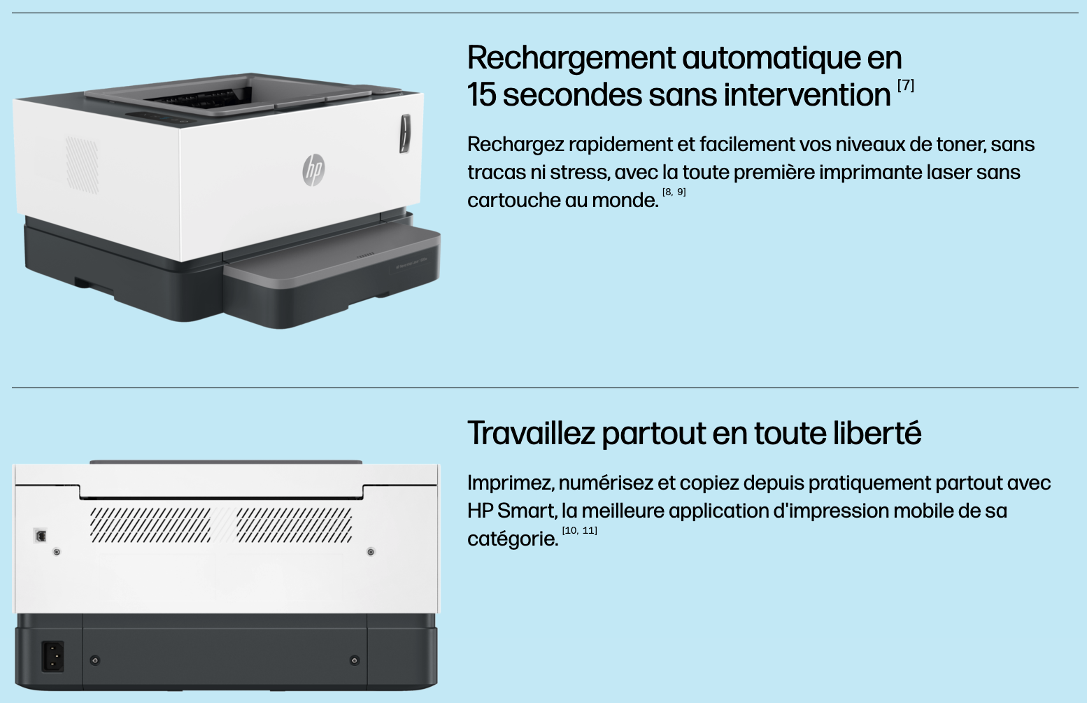HP Neverstop Laser 1000w - Imprimante laser monochrome - USB 2.0/Ethernet/Wi-Fi