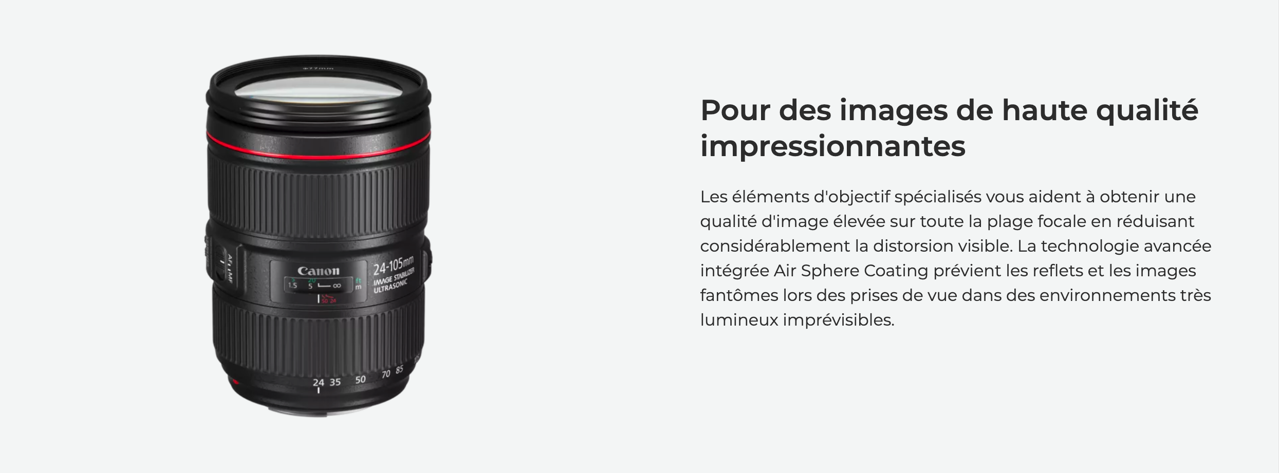 Canon EF 24-105mm f/4L IS II USM - Objectif transtandard avec stabilisateur 4 vitesses