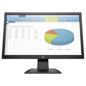 Écran HP P204v 19.5" LED - 1600 x 900 pixels - 5 ms (gris à gris) - Format large 16/9 - Dalle TN - HDMI / DisplayPort / VGA - Noir