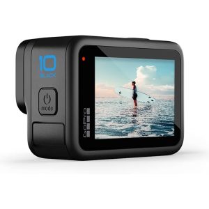 GoPro HERO10 Black - Appareil Photo Caméra sportive étanche 5.3K - Photo 23 MP HDR - HyperSmooth 4.0 - Ralenti 8x - Double Ecran - LiveStream 1080p - Mode webcam - Contrôle vocal - Wi-Fi/Bluetooth - Fixation intégrée