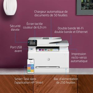 Simplicité Multifonctionnelle : Profitez de l'efficacité 4-en-1 avec impression, copie, numérisation, et télécopie, tout dans un seul appareil polyvalent. Qualité Laser Époustouflante : Bénéficiez d'une résolution allant jusqu'à 600 x 600 ppp, garantissant des documents professionnels d'une netteté exceptionnelle. Connectivité Étendue : Restez connecté avec des options telles que le Wi-Fi N, le port USB 2.0, et le réseau Ethernet pour une impression sans effort depuis divers appareils. Écran Tactile Intuitif : Contrôlez vos tâches avec facilité grâce à l'écran tactile graphique couleur de 6,8 cm, offrant une navigation conviviale. Efficacité et Écologie : Imprimez rapidement à des vitesses allant jusqu'à 37 ppm, tout en réduisant votre empreinte environnementale grâce à des fonctionnalités écoénergétiques.