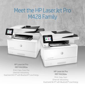 HP LaserJet Pro M428dw - Imprimante laser monochrome 3-en-1 avec recto/verso automatique (USB 2.0 / Gigabit Ethernet / W-Fi / AirPrint / Google Print)