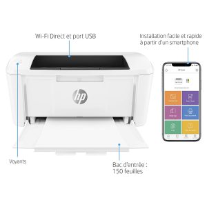 Imprimante laser monochrome (Wi-Fi / USB 2.0) HP LaserJet Pro M15w