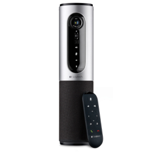 Caméra de visioconférence - Full HD 1080p - angle de vue 90° - zoom 4x - deux microphones omnidirectionnels - 6 personnes max - télécommande - certifiée Skype for Business - Logitech ConferenceCam Connect CC2000e