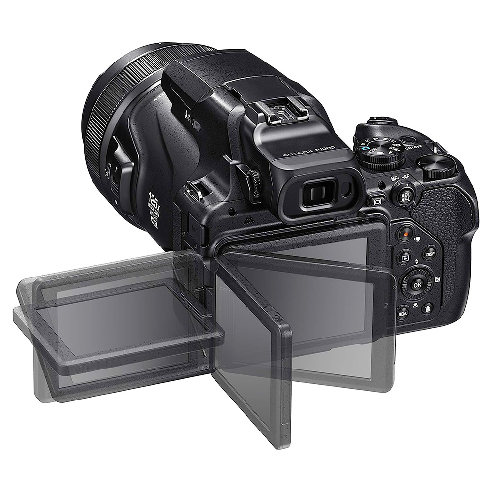 Nikon-Coolpix-P1000-Noir—Appareil-photo-16-MP—Zoom-optique-125x—Vidéo-4K-UHD-30p—HDMI—USB—Ecran-ACL-3.2′-orientable—Wi-Fi—Bluetooth-4.1-4 Nikon Coolpix P1000 Noir - Appareil photo 16 MP - Zoom optique 125x - Vidéo 4K UHD/30p - HDMI - USB - Ecran ACL 3.2" orientable - Wi-Fi - Bluetooth 4.1