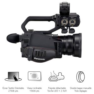 Panasonic HC-X2000 - Appareil Photo Caméscope semi-professionnel 4K UHD - 8.29 MP - Grand-angle 25 mm - Zoom optique 24x