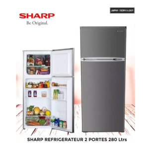 REFRIGERATEUR SHARP 2PORTES NOFROST SILVER SJHM260HS2