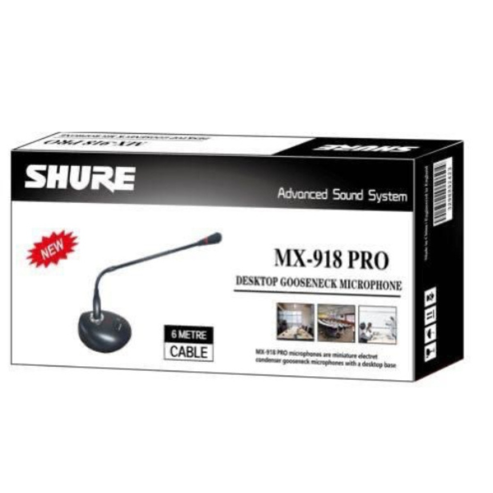 SHURE MX-918 PRO MICROPHONE A TABLE SHURE MX-918 PRO - SHURE MX-918 PRO