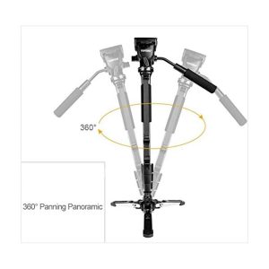 Trépied d'appareil photo Yunteng 288 +, monopode VCT-288, rotation à 360 degrés, télescopique, 1/4 "3/8", vis pour Sony, Canon, Nikon - YUNTENG TRIPIED CAMERA VCT-288
