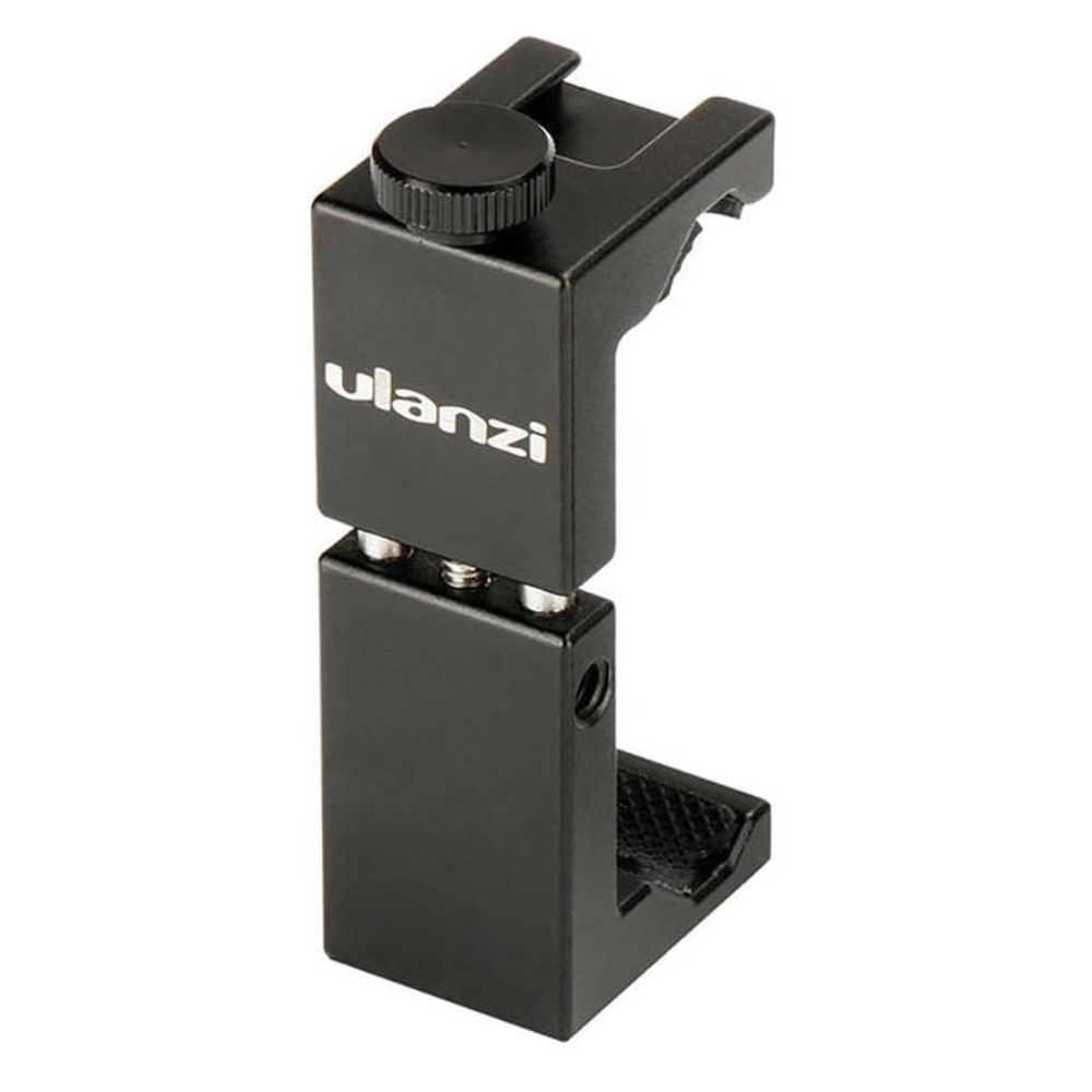 ULANZI SUPPORT TRIPIED ST-02S-1 ULANZI ST-02S Trépied Universel pour Smartphone avec Support à Chaussures Cold Shoe Mount – Métal – pour Tous Les téléphones – même Filmer verticalement - ULANZI SUPPORT TRIPIED ST-02S