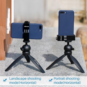 ULANZI ST-02S Trépied Universel pour Smartphone avec Support à Chaussures Cold Shoe Mount – Métal – pour Tous Les téléphones – même Filmer verticalement - ULANZI SUPPORT TRIPIED ST-02S