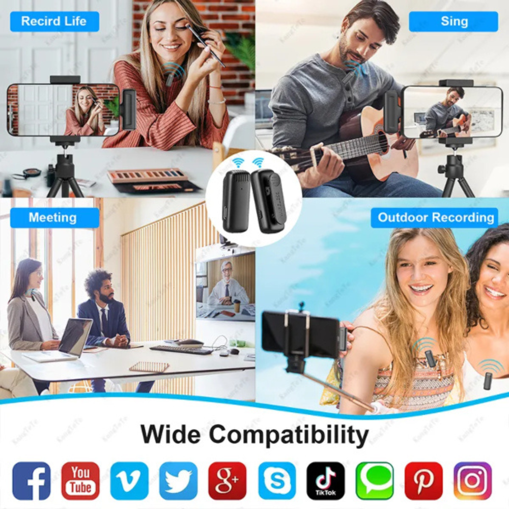WIRELESS MICROPHONE MICRO CRAVATE SANS FIL J13-L iPHONE – 6