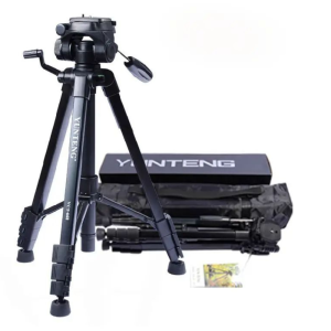 YUNTENG – trépied Pro VCT-668 avec tête d'amortissement, caméra panoramique, pour téléphone, vidéo - YUNTENG VCT-668 TRIPIED CAMERA