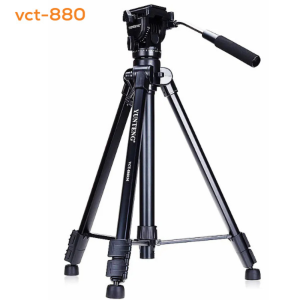 Trépied vidéo professionnel en Aluminium avec tête panoramique pour appareil photo reflex numérique, Yunteng VCT-880 - YUNTENG VCT-880 TRIPIED CAMERA