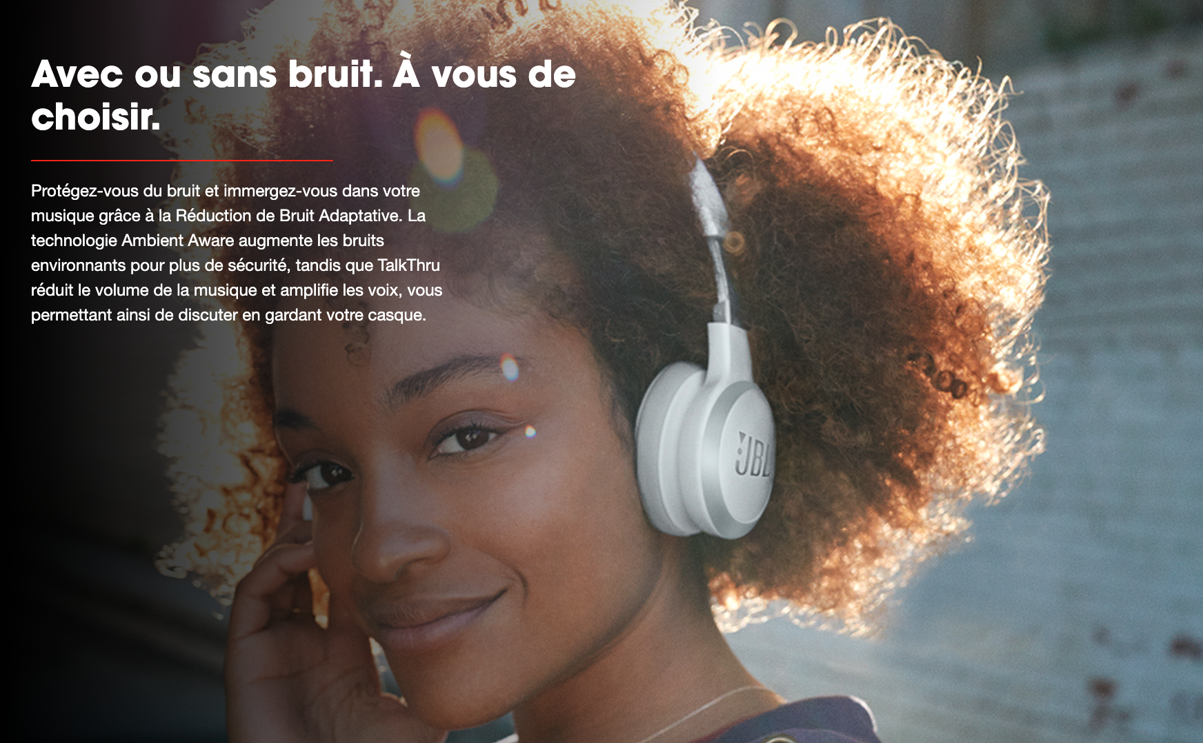 JBL LIVE 460NC - Casque supra-auriculaire fermé - Bluetooth 5.0 - Réduction de bruit adaptative - Commandes/Micro - Autonomie 40h