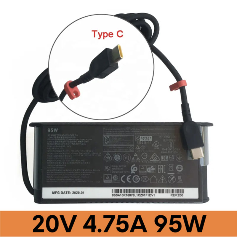Chargeur-Ordinateur-Portable-LENOVO-20V-4.75A-TYPE-C-(95W)- Chargeur Ordinateur Portable LENOVO 20V 4.75A TYPE-C (95W)