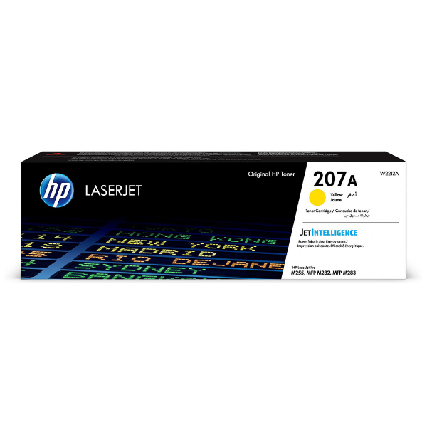 HP 207A (W2212A) - Jaune - Original Toner HP 207A Jaune (1250 pages à 5%) - HP 207A (W2212A) - Jaune - Original