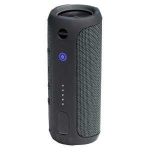 JBL Charge Essential 2 Gun Metal - Haut-parleur portable étanche avec banque d'alimentation intégrée, chargement USB, connexion Bluetooth pour téléphone ou tablette jusqu'à 2 appareils, en métal noir