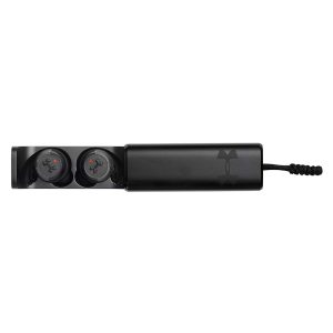 JBL Under Armour True Wireless Flash X - Écouteurs de sport sans fil à Réduction de Bruit Passive et étui de recharge en aluminum