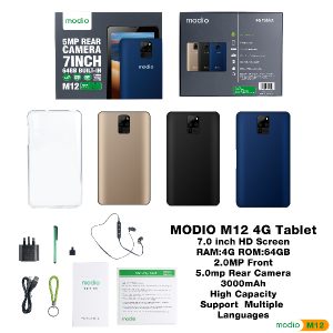 Tablette Modio M12 2 Sim 4G + Wifi 4Gb Ram / 64Gb Memoire 7 Pouces