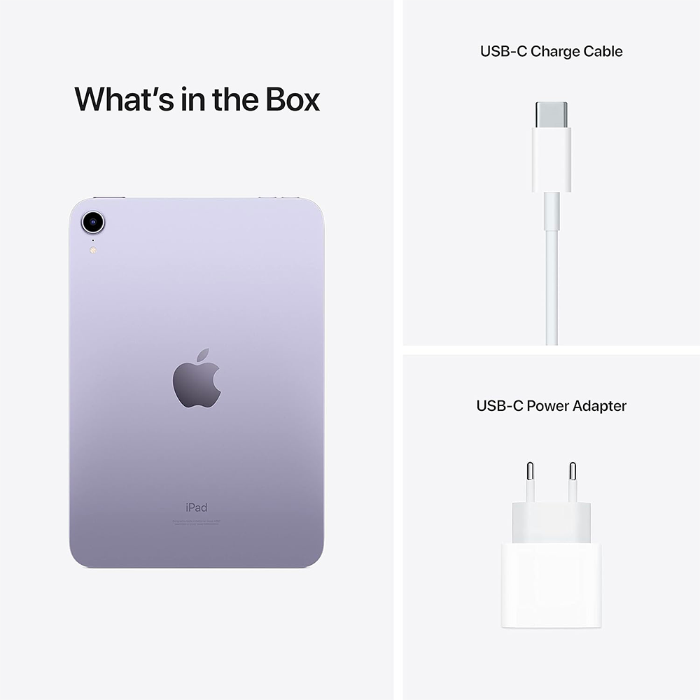 Tablette—Apple-A15-Bionic-64-bits—eMMC-256Gb—Écran-8.3′-Liquid-Retina-LED-tactile—Wi-Fi-AX—Bluetooth-5.0—Webcam—USB-C—iPadOS-15-6 Tablette - Apple A15 Bionic 64 bits - eMMC 256Gb - Écran 8.3" Liquid Retina LED tactile - Wi-Fi AX / Bluetooth 5.0 - Webcam - USB-C - iPadOS 15