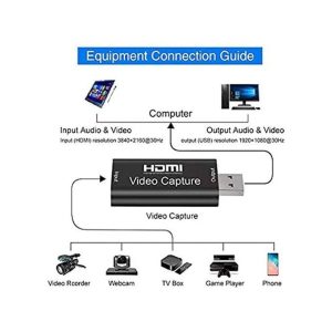 HDMI VIDEO CAPTURE BOITE NOIR / RS-HDCAP - Carte d'acquisition vidéo HDMI USB 3.0
