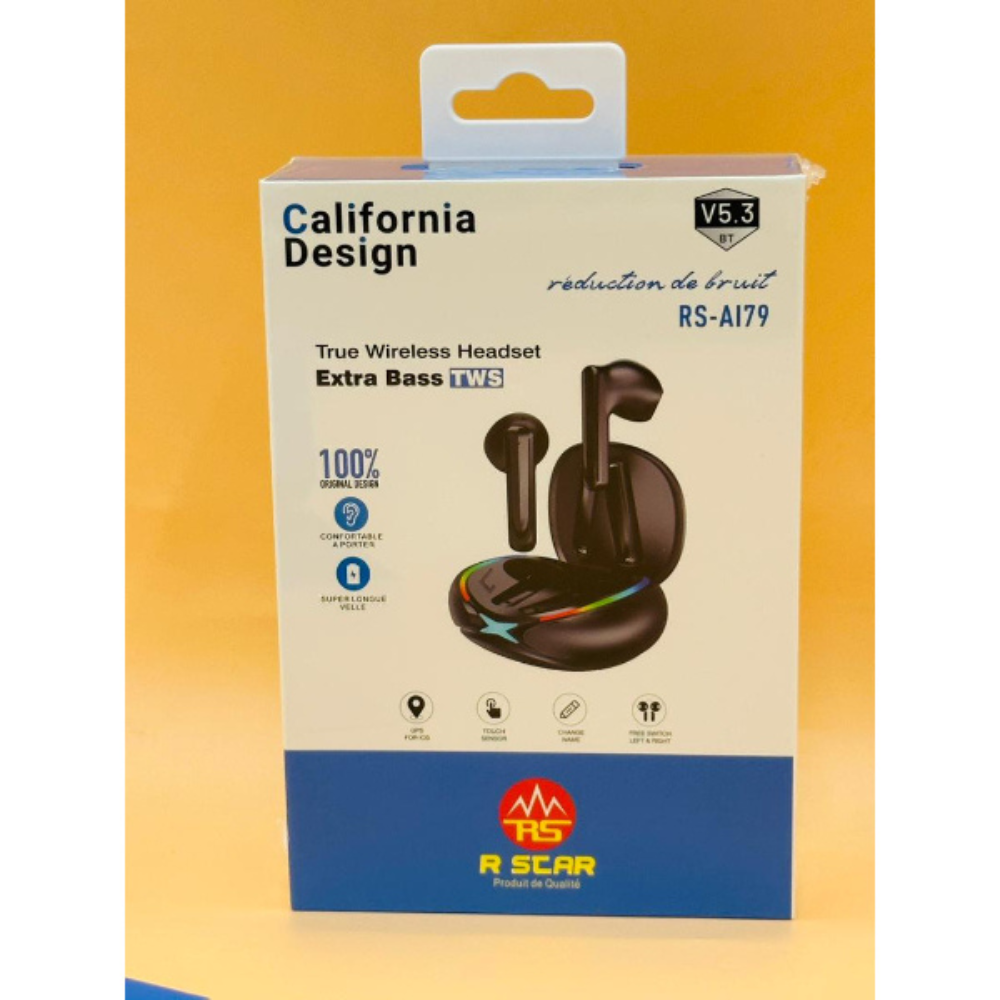 AIRPOD RSCAR RS-AI79 Ecouteur Bluetooth sans fil /California Design RS-AI79 - AIRPOD RSCAR RS-AI79