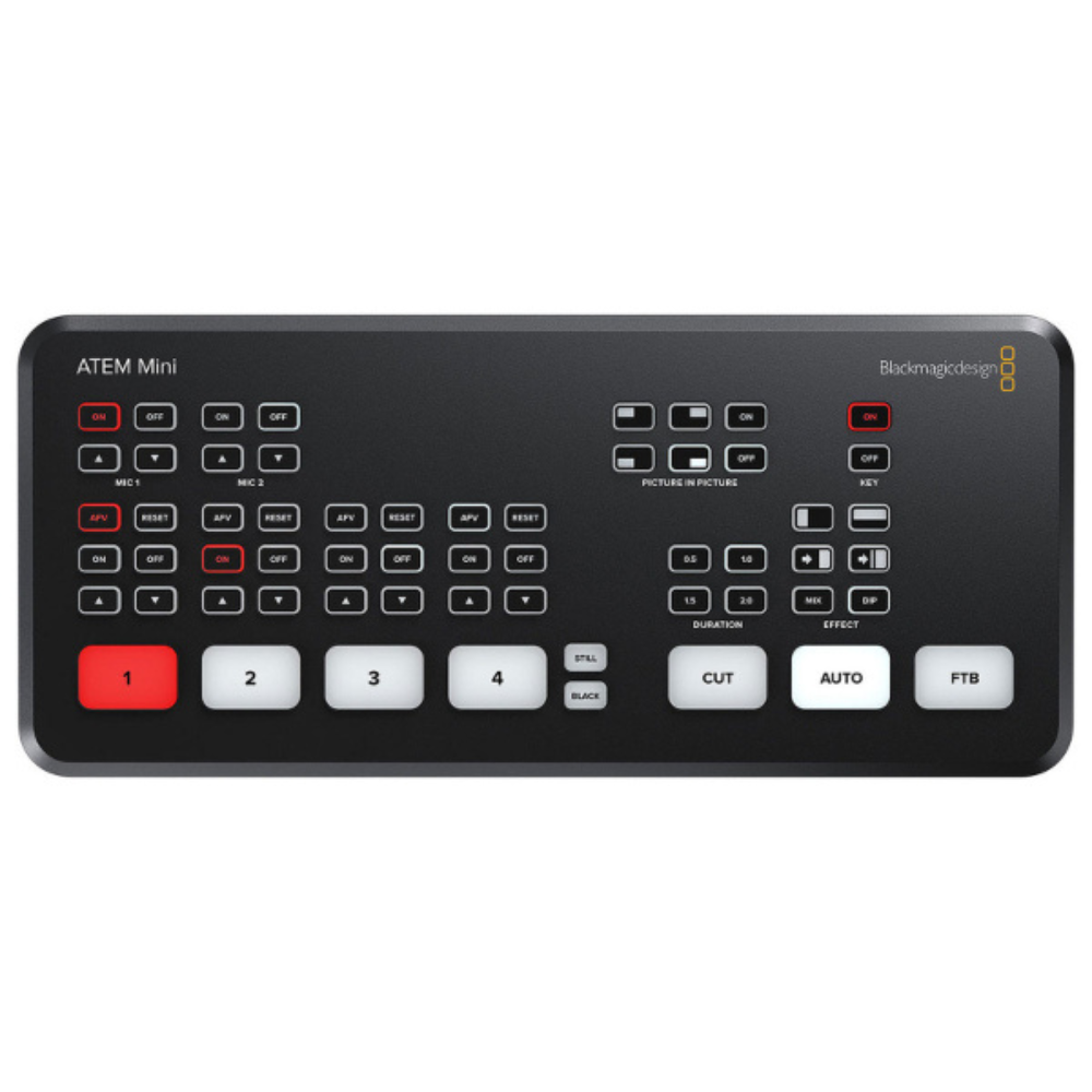 BlackmagicDesign ATEM Mini-1 Mélangeur de production pour streaming avec 4 entrées HDMI - BlackmagicDesign ATEM Mini