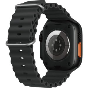 Montre Connectée 2,02 pouces avec 1 bracelet supplémentaire (orange) Chargeur sans fil, noir G-TAB FT8 SMART WATCH