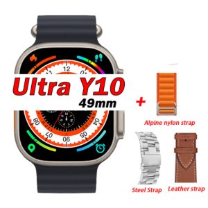 Montres Connectées Ultra Series 8, 4 bracelets 8 Ecran 2.0" Appels BT, NFC, Chargement sans fil Pour Android IOS Smartwatch Y10 Ultra RS-APP09 SMART WATCH