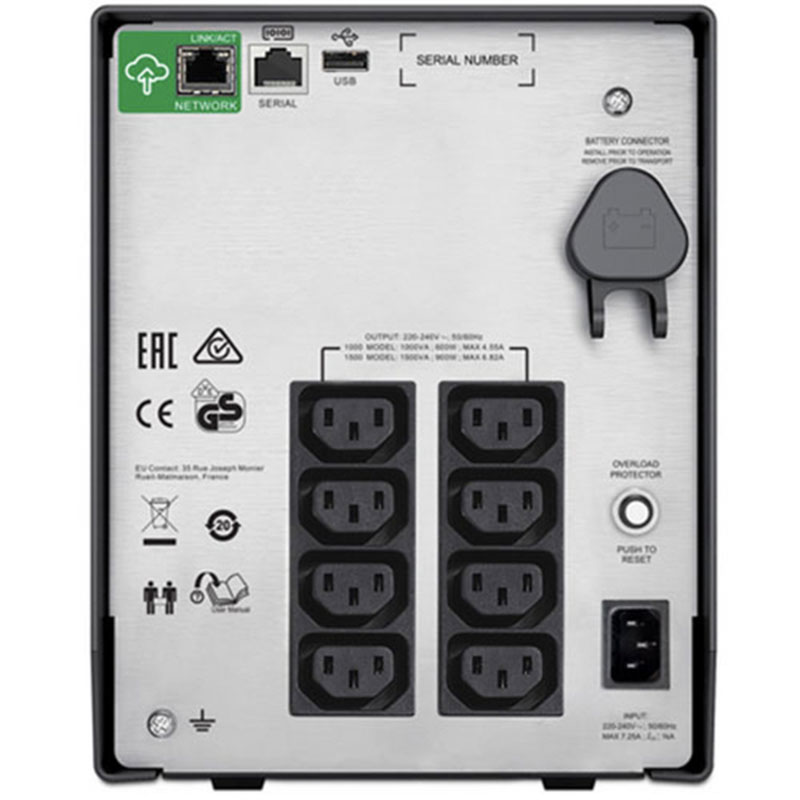 Onduleur-line-interactive-monophasé-LCD-230V-(USB—RJ45-Série)—Tour-4 Onduleur line-interactive monophasé LCD 230V (USB / RJ45 Série) - Tour