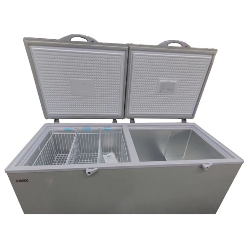 CONGELATEUR FINIX HORIZONTAL 2PORTESCOFFRE 830LITRES SILVER XF-6501 CONGELATEUR FINIX HORIZONTAL 2PORTES COFFRE 830LITRES SILVER XF-650